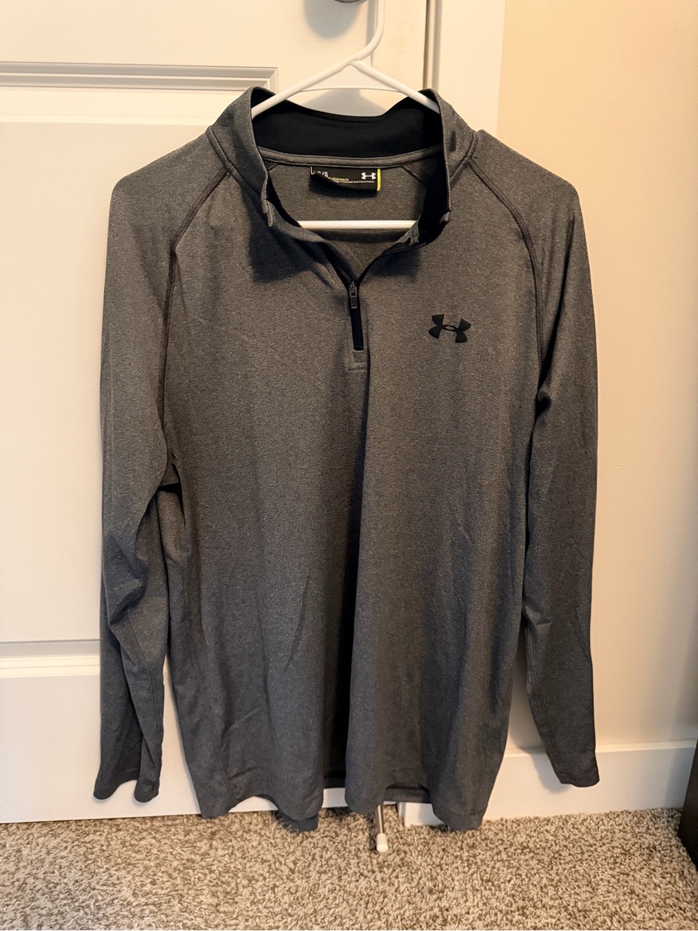 LG Men's Gray Quarter-Zip Performance Jacket